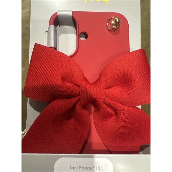 Heyday Red Bow I Phone 16 Case New Holiday, Novelty Adorable Target Exclusive - Picture 2 of 4